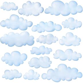 DECOWALL DS-8030 Clouds Kids Wall Stickers Wall Decals Peel and Stick Removable Wall Stickers for Kids Nursery Bedroom Living Room (Small) in Kuwait