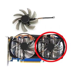 95mm 2pin 3pin Graphics Card Fan Replacement for GV-N750OC GV-N75TD5 GV-N740D5OC N66WF2 - PLD10010S12H Cooler(2pin-Right Fan) in Kuwait
