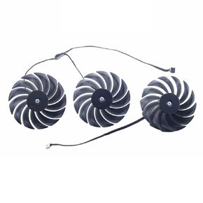 PVA080E12R DC12V 0.5A 4-Pin مروحة تبريد بطاقة الرسومات لـ RTX 3090 3080 3070 Vulcan OC - وحدة 3 في 1 in Kuwait
