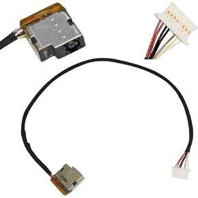 GinTai DC Power Jack with Cable Socket Plug Port Replacement for HP 17-G128DS 17-G129CY 17-G129DS 17-G179NB 17-G004UR 17-G012UR 17-G015DX 17-G020NR 17-G148DS 17-G148DX 17-G149CY 17-G149DS 17-G150CY in Saudi Arabia
