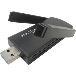 محول واي فاي USB لاسلكي للكمبيوتر الشخصي - محول واي فاي 1300 ميجابت في الثانية 5G/2.4G ثنائي النطاق 5dBi هوائيات عالية الكسب لأجهزة الكمبيوتر المكتبية، محول لاسلكي لأنظمة Windows11/10/8/7/Vista/XP، محول شبكة كمبيوتر USB in Kuwait