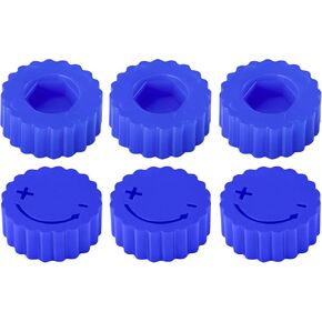 مقابض قياس مسحوق ERETOW متوافقة مع Dillon - مقابض تعديل لملحقات إعادة التحميل Dillon 550 XL750 XL650 Super 1050، تناسب مسمار 7/16 بوصة (أزرق، 6 عبوات) in Kuwait