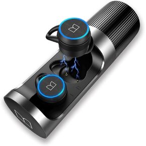 Monster Clarity 101 AirLinks Wireless Earbuds, Bluetooth 5.0 in-Ear Headphones with Charging Case, Stereo Earphones Deep Bass Sound, IPX5 Waterproof, Built-in Mic, Clear Call, Secure Fit for Sports in Kuwait