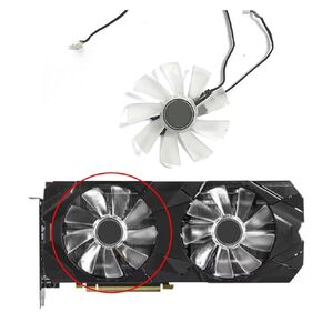 مروحة تبريد وحدة معالجة الرسومات 100 مم 4PIN DC 12V لـ RTX 2060، 2070، 2080، 2080S، 2080TI Super Graphics Cards (المروحة اليسرى) in Kuwait