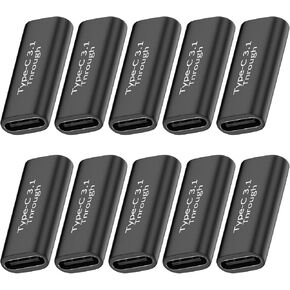 موصل POHFP USB C أنثى إلى أنثى، 10 عبوات USBC تدعم نقل البيانات بسرعة تصل إلى 10 جيجابت في الثانية والشحن السريع 100 وات in Kuwait