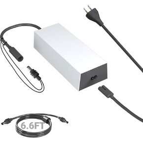 محول إمداد الطاقة Starlink Gen3 - مدخل 100-240 فولت، مخرج 57 فولت/3.42 أمبير محول AC-DC (شاحن 195 واط) مع كابل تيار مستمر 6.6 قدم ومنفذ مقاوم للماء يدعم كابل تمديد يصل إلى 200 قدم in Kuwait