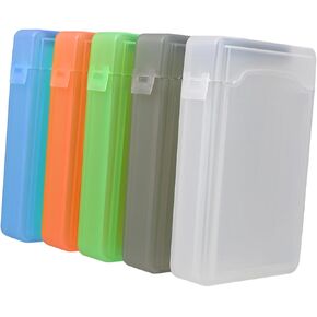 Housoutil 5pcs Hard Drive Cases Durable Anti-Shock Protectors for Hard Disks Stylish Colors White Green Gray for Safe Storage and Travel in Kuwait