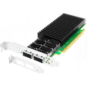 محول شبكة إيثرنت QSFP56 ثنائي المنفذ 200 جيجابت/ثانية لمحول Mellanox ConnectX-6 SmartNIC PCIe 4.0 x16 InfiniBand محول RDMA (RoCE) يدعم Windows/Windows Server/Linux in Kuwait
