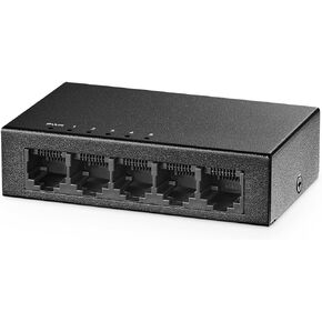 محول Binardat 4 Port 2.5G مع 2x10G SFP، 4x2.5 منافذ جيجابت إيثرنت، حجم صغير جدًا، يدعم شبكة محلية ظاهرية، محول شبكة معدني متعدد جيجابت غير مُدار لسطح المكتب/الجدار in Kuwait