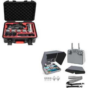 حافظة صلبة FPVtosky لجهاز DJI Mavic 4 Pro & RC 2 غطاء حماية من الشمس مع حبل قصير in Kuwait