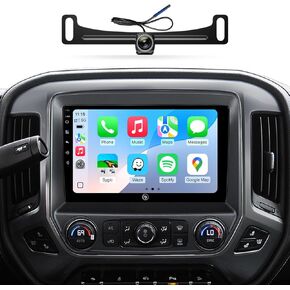 10.2" Car Radio Stereo for Chevy Silverado GMC Sierra 2014-2018, Wireless CarPlay & Android Auto, WiFi GPS, Bluetooth FM SWC, Touch Screen, Support 1080P Backup Camera in Kuwait