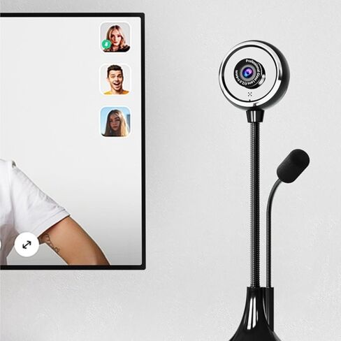720P Webcam for PC, Computer Camera with AI-Noise Canceling Microphones,Plug and Play USB in Saudi Arabia