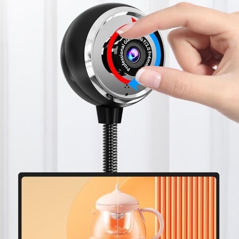 720P Webcam for PC, Computer Camera with AI-Noise Canceling Microphones,Plug and Play USB in Saudi Arabia