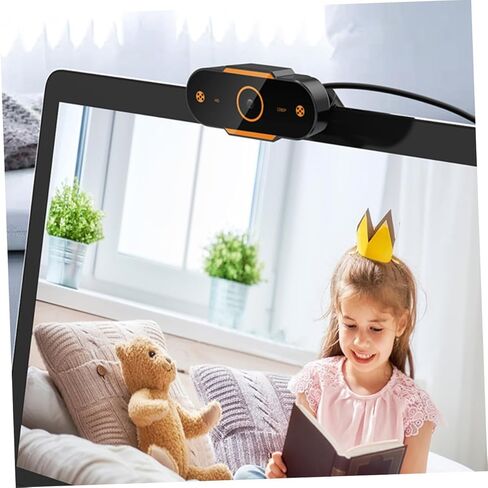 كاميرا ويب KALLORY 1080p HD USB مع ميكروفون، كاميرا ويب سهلة الإعداد للبث المباشر والألعاب، كاميرا كمبيوتر تعمل بمنفذ USB مناسبة لاستخدام سطح المكتب والكمبيوتر المحمول in Kuwait