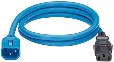 Panduit LPCA09-X 8 ft. IEC C14 to IEC C13 Dual-Locking IT Power Cord Blue - Pack of 10 in Kuwait
