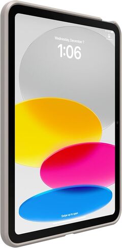 حافظة OtterBox iPad 10th Gen & A16 React - بيج مانوسيا، رفيعة للغاية، سهلة التركيب، حواف مرتفعة تحمي الكاميرا والشاشة in Kuwait