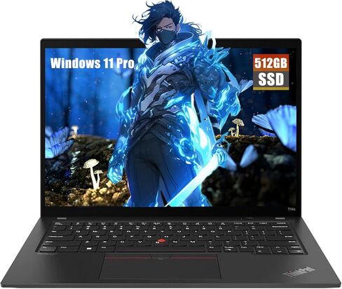 Lenovo Thinkpad T14s (Gen 1) كمبيوتر محمول للأعمال، 14 بوصة FHD (1920x1080)، Core i7-10610 1.8 جيجا هرتز-4.9 جيجا هرتز، 16 جيجا DDR4، 512 جيجا SSD، لوحة مفاتيح بإضاءة خلفية، كاميرا ويب، Windows 11Pro - أسود (متجدد) in Kuwait