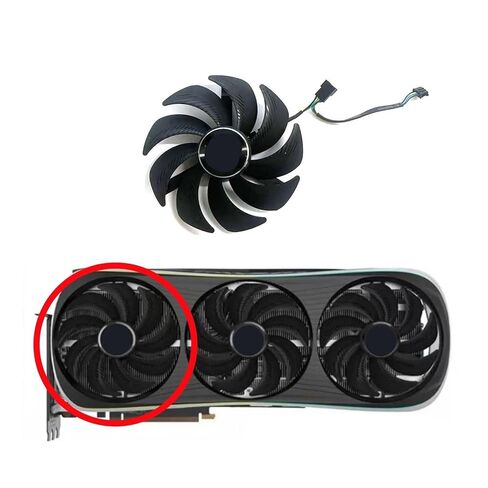 GAH3S2H GAA3S2H RTX4080 4090 GPU Fan - High Performance Cooler for RTX4080 Super 4090 AMP Extreme AIRO Graphics Card(Middle Fan) in Kuwait