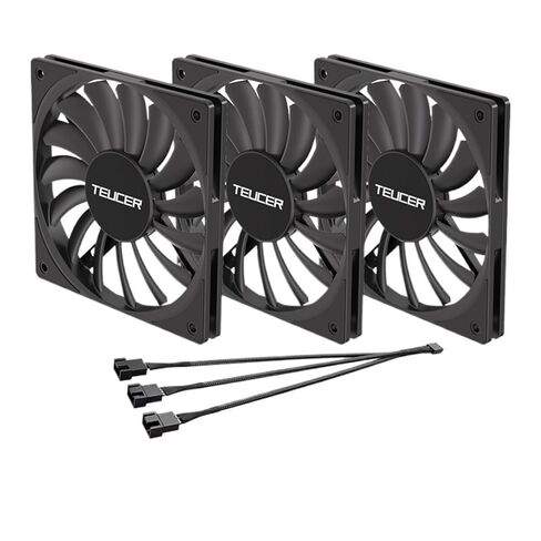 TE-12012 Cooling Fan 120x120x12mm Size Low Noise 4PIN PWM for Desktop Computer CPU Cooler(WH) in Kuwait