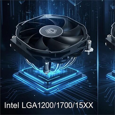 IS-30 4 Heat Pipes CPU Cooler 9CM PWM 800-3600RPM Fan ITX CPU Radiator for LGA1700/1200/115x AM4/AM5(30i-Intel) in Saudi Arabia