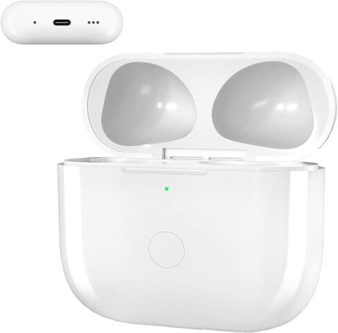 حافظة شحن USB-C لأجهزة AirPods الجيل الثالث، متوافقة مع علبة شحن AirPod الجيل الثالث، بطارية مدمجة بقدرة 450 مللي أمبير في الساعة مع زر مزامنة بلوتوث (سماعات الرأس غير متضمنة) (A4) in Kuwait