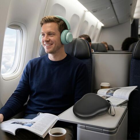حافظة سماعة رأس Paiyule لسماعات CMF من Nothing Headphone Pro النشطة بخاصية إلغاء الضوضاء اللاسلكية وحقيبة حمل صلبة للسفر مع حجرة تخزين الكابل، أسود (الجراب فقط) in Kuwait