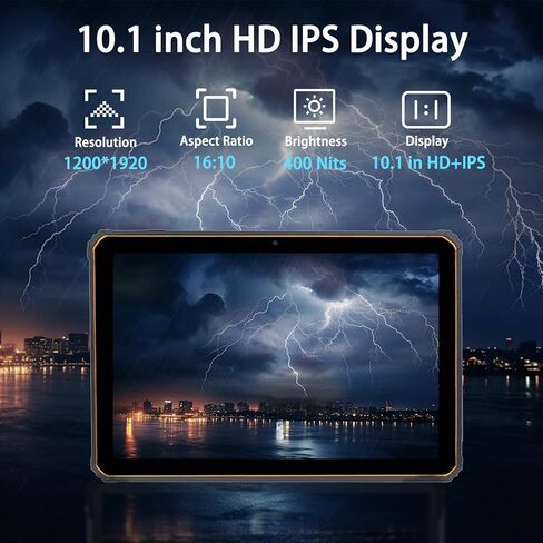 جهاز لوحي ST10-A متين مع ماسح باركود ثنائي الأبعاد، جهاز لوحي Android 11 مقاس 10.1 بوصة، وحدة المعالجة المركزية ثماني النواة 4 جيجابايت + 64 جيجابايت، IP68 مقاوم للماء، 10000 مللي أمبير، 4G LTE/BT 5.0/GPS/NFC، كاميرا 13 ميجابكسل + 5 ميجابكسل (4 جيجابايت + in Kuwait
