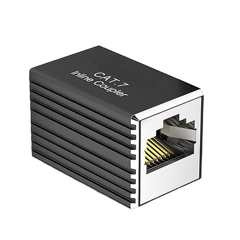 Compactly Metal Shielded RJ45 Coupling Ethernet Cable Connectors Adapter 1Gbps/10Gbps Data Transmission in Saudi Arabia