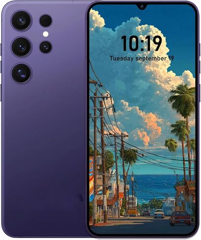 I25 Ultra 5G Unlocked Phone, 512GB+12GB Smartphone, Cell Phone Android 15 with Built in Pen, 8000mAh Battery, 6.8" FHD+ Screen,108MP Camera/Dual SIM/Fingerprint Lock/Face (Black) in Kuwait