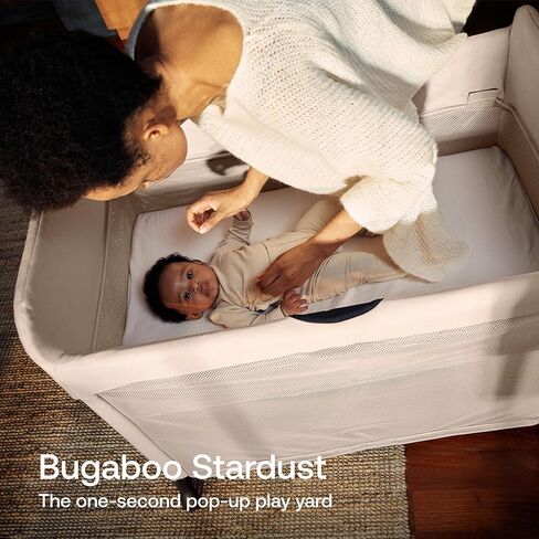 Bugaboo Stardust Playard - Portable Indoor and Outdoor - Foldable On The Go Play Yard - 1 Second Unfold - Black in Saudi Arabia