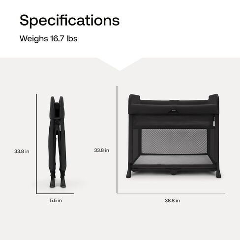 Bugaboo Stardust Playard - Portable Indoor and Outdoor - Foldable On The Go Play Yard - 1 Second Unfold - Black in Saudi Arabia