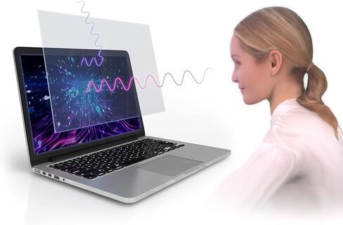 واقي شاشة مضاد للضوء الأزرق (عبوتان) لجهاز MacBook Air 13 الأحدث (تم إصداره في 2018-2021)، يقوم بتصفية الضوء الأزرق وتخفيف إجهاد عين الكمبيوتر لمساعدتك على النوم بشكل أفضل in Kuwait