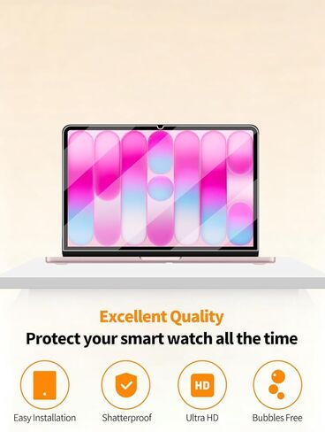 عبوتان من غشاء واقي شاشة الكمبيوتر المحمول MacBook Neo مقاس 13 بوصة - حماية شاشة مرنة عالية الوضوح مضادة للخدش، خالية من الفقاعات، طبقة ناعمة واقية شفافة عالية الدقة in Kuwait