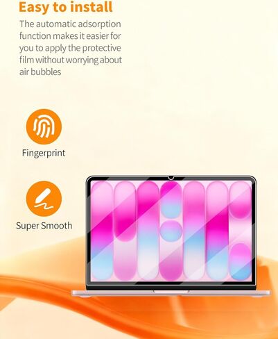 عبوتان من غشاء واقي شاشة الكمبيوتر المحمول MacBook Neo مقاس 13 بوصة - حماية شاشة مرنة عالية الوضوح مضادة للخدش، خالية من الفقاعات، طبقة ناعمة واقية شفافة عالية الدقة in Kuwait