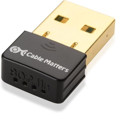 Cable Matters Nano USB Wireless Adapter (USB Wireless N Adapter/USBWiFi AdapterUp to 150 Mbps in Kuwait