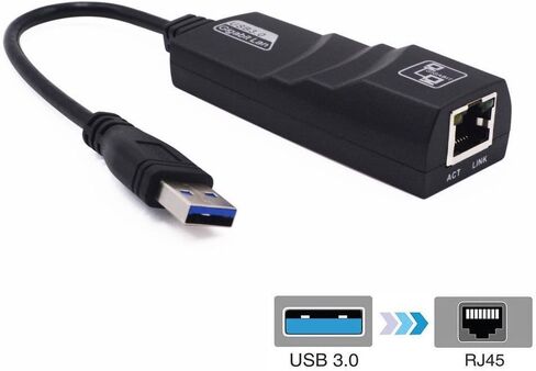 SANOXY® USB 2.0 to 10/100/1000Mbps Gigabit Ethernet LAN Network Adapter/USB 2.0 GIGABIT Network 10/100/1000 RJ45 Adapter in Kuwait