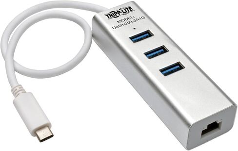 محول USB 3.1 Gen 1 جيجابت إيثرنت محمول مع محور 3 منافذ، ألومنيوم in Kuwait