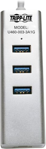 محول USB 3.1 Gen 1 جيجابت إيثرنت محمول مع محور 3 منافذ، ألومنيوم in Kuwait