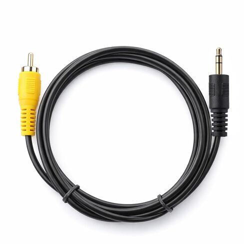2 قطعة 1/8 بوصة ذكر التوصيل إلى RCA ذكر كابل محول الصوت، 3.5 ملم إلى كابل RCA، صوت ستيريو MalePlug إلى 3RCA ذكر محول مركب محول كابلات الفيديو للسيارة والهواتف ومكبرات الصوت (1.8M / 6Ft) in Kuwait