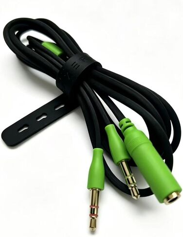 كابل صوت 3.5 ملم من الكمبيوتر إلى سماعات الرأس مقسم لسماعات Razer Kraken X/BlackShark V2 Pro/Nari/Cloud II/Cloud Alpha/Flight/Silver/Logitech G Pro,G Pro X,G633,G933,G433 (وردي) in Kuwait