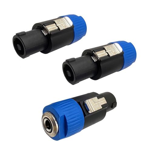 Speakon to 1/4 Adapter 4 Pin Speakon NL4FC Male to 6.35mm Female Connector for DJ Speakers 3pcs in Kuwait