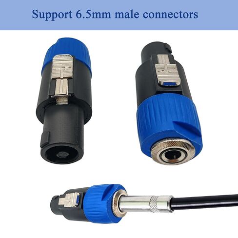 Speakon to 1/4 Adapter 4 Pin Speakon NL4FC Male to 6.35mm Female Connector for DJ Speakers 3pcs in Kuwait