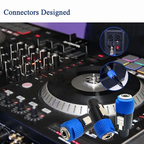 Speakon to 1/4 Adapter 4 Pin Speakon NL4FC Male to 6.35mm Female Connector for DJ Speakers 3pcs in Kuwait