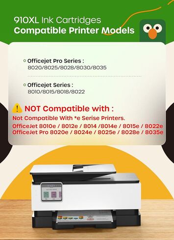 910XL Ink Cartridges for HP Printers Compatible for HP 910XL 910 XL Ink Cartridges Combo Pack Work with OfficeJet Pro 8020 8025 8028 8035 8030 8010 8015 8018 8022 Series Printers, 4 Pack in Kuwait