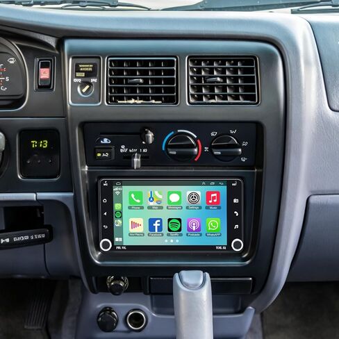 راديو سيارة Android 13 لسيارة Toyota Tacoma 1998-2004 بدون نظام صوت J-B-L، يدعم Carplay & Android Auto، بلوتوث والتحكم الصوتي، 4 جيجابايت + 64 جيجابايت 7 بوصة شاشة لمس IPS in Kuwait