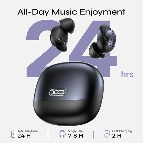 Sleep Earbuds, Mini ANC Earbuds with Sleep Mode,All-Day Comfortable Fit for Side Sleepers,BT 6.0 HiFi Stereo Sound,Touch Control, Noise Isolation Ear Buds for Sleeping/Working in Kuwait