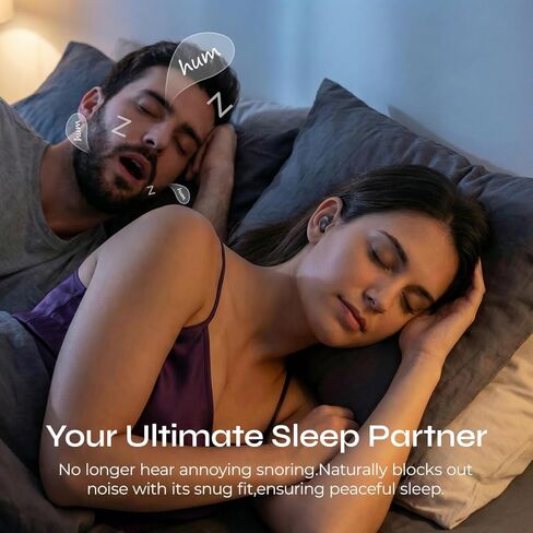 Sleep Earbuds, Mini ANC Earbuds with Sleep Mode,All-Day Comfortable Fit for Side Sleepers,BT 6.0 HiFi Stereo Sound,Touch Control, Noise Isolation Ear Buds for Sleeping/Working in Kuwait