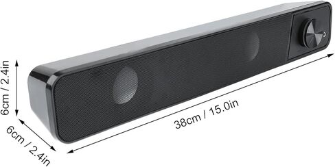 سماعات الكمبيوتر Tyenaza، مكبرات صوت للكمبيوتر G18، مكبرات صوت عالية الجهير HiFi لتقليل الضوضاء بقدرة 2000 مللي أمبير في الساعة للمنزل والحفلات الخارجية (أسود) in Kuwait