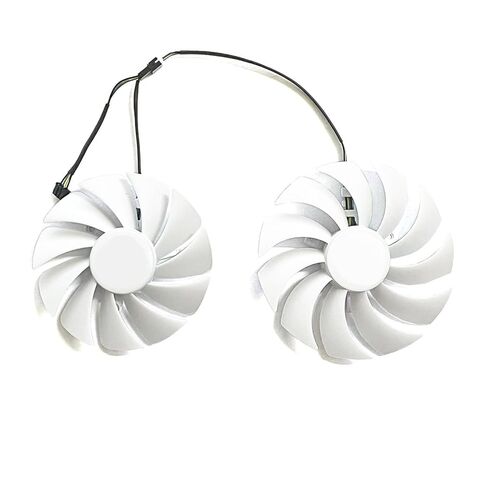 GAA8S2U GA92S2U 4-Pin 88MM 100MM GPU Fan for RTX 3060 Ti، RTX 3060 AMP White، RTX 3070 Twin Edge (أبيض 1 مروحة - 89 مم) in Kuwait