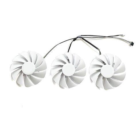 استبدال مروحة بطاقة الفيديو GA92S2U 4-Pin 88MM لـ RTX 3080 Trinity OC White & RTX 3070 Twin Edge OC White Edition (2 مروحتين) in Kuwait